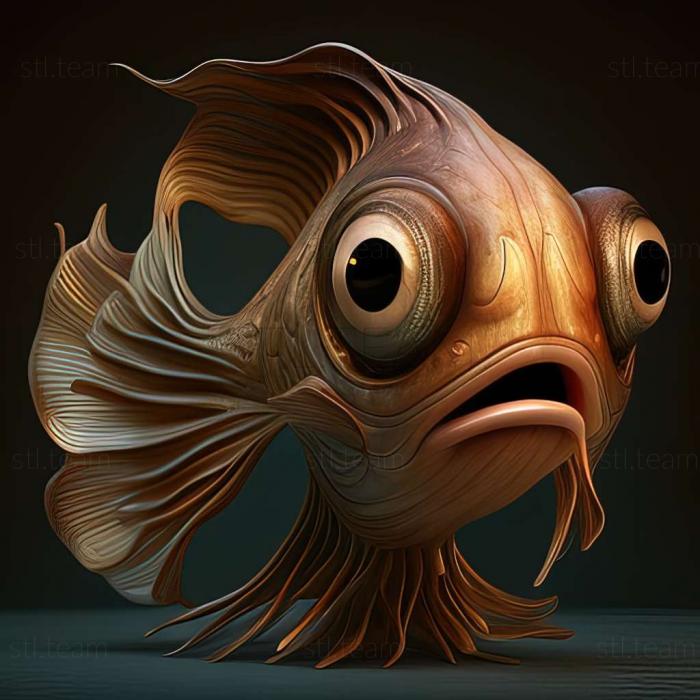 3D model Guppy fish (STL)